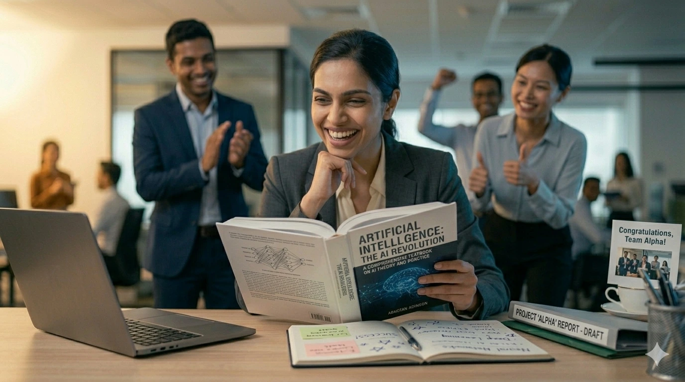 Women using AI prompts to communicate more clearly and build visibility at work